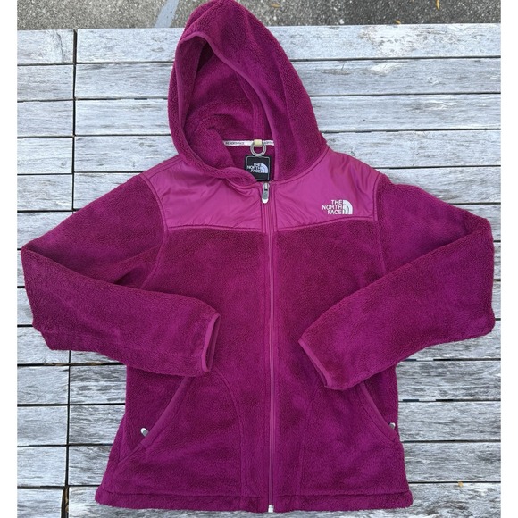 The North Face Jackets & Blazers - The North Face Hooded Fleece Jacket Women's M Magenta Pink Full Zip
